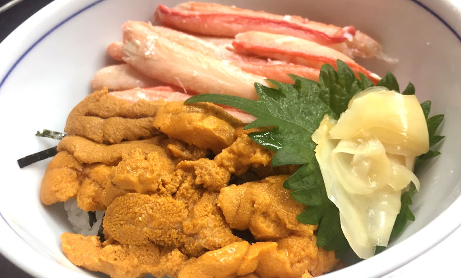 2色ウニ・カニ丼